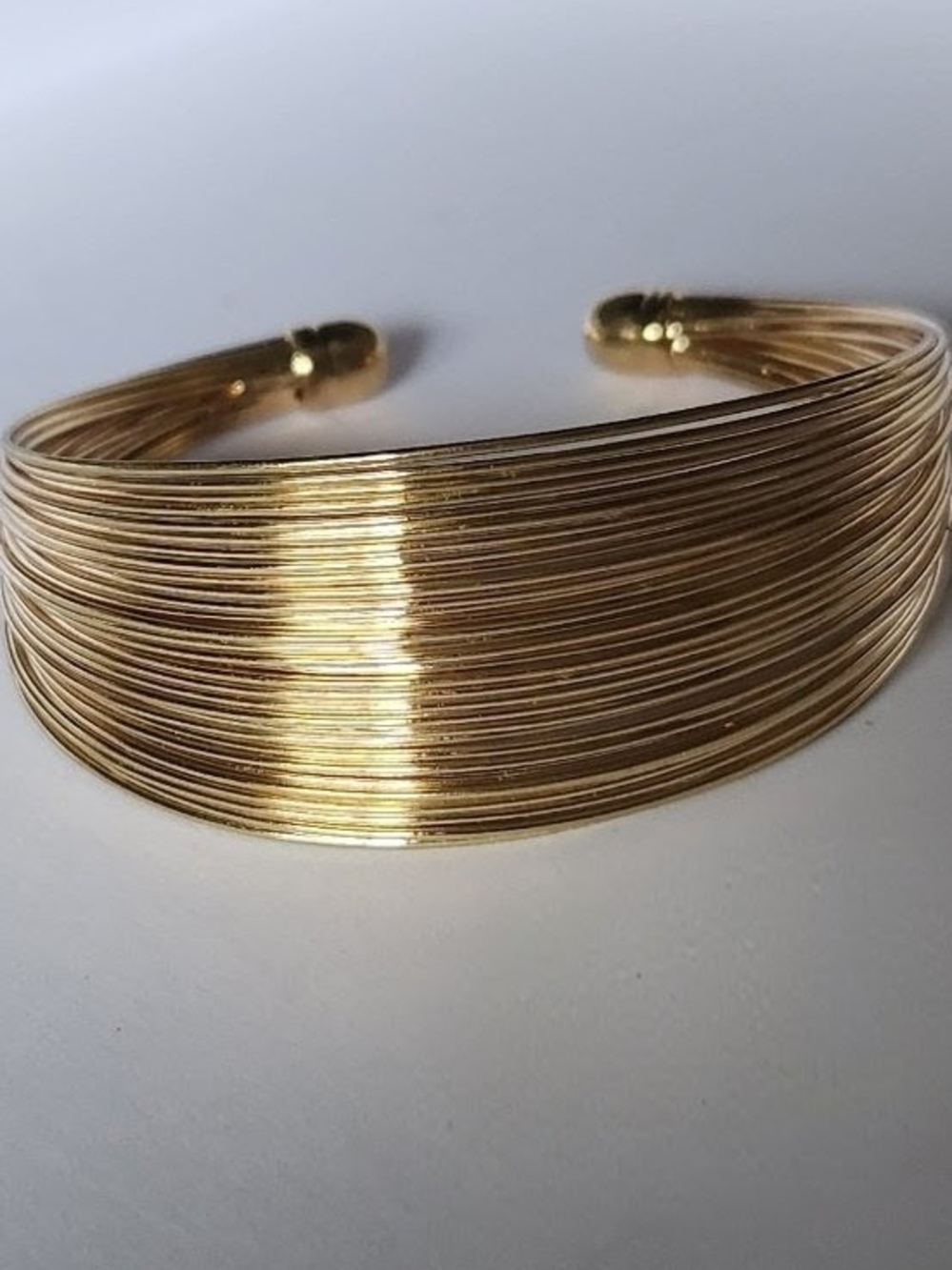 Gold Multi-Strand Cuff Bracelet - Unbranded - Picture 4 of 6